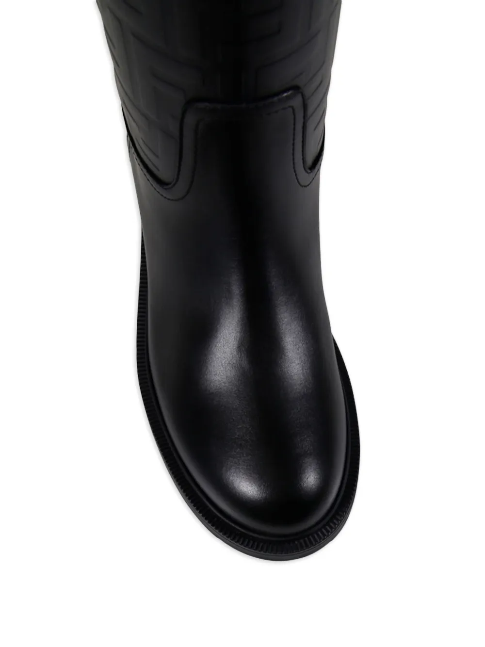 FENDI Laarzen met logo-reliëf Zwart
