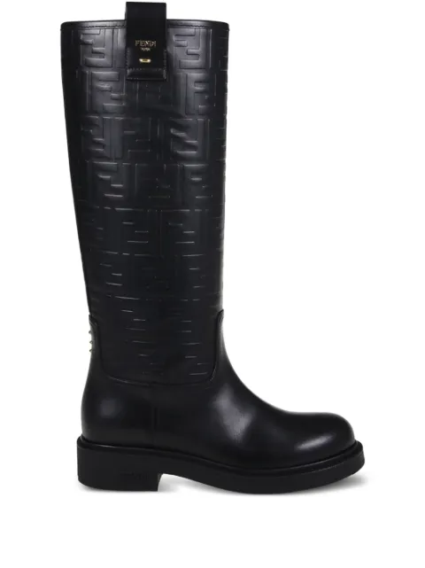 FENDI botas con logo en relieve