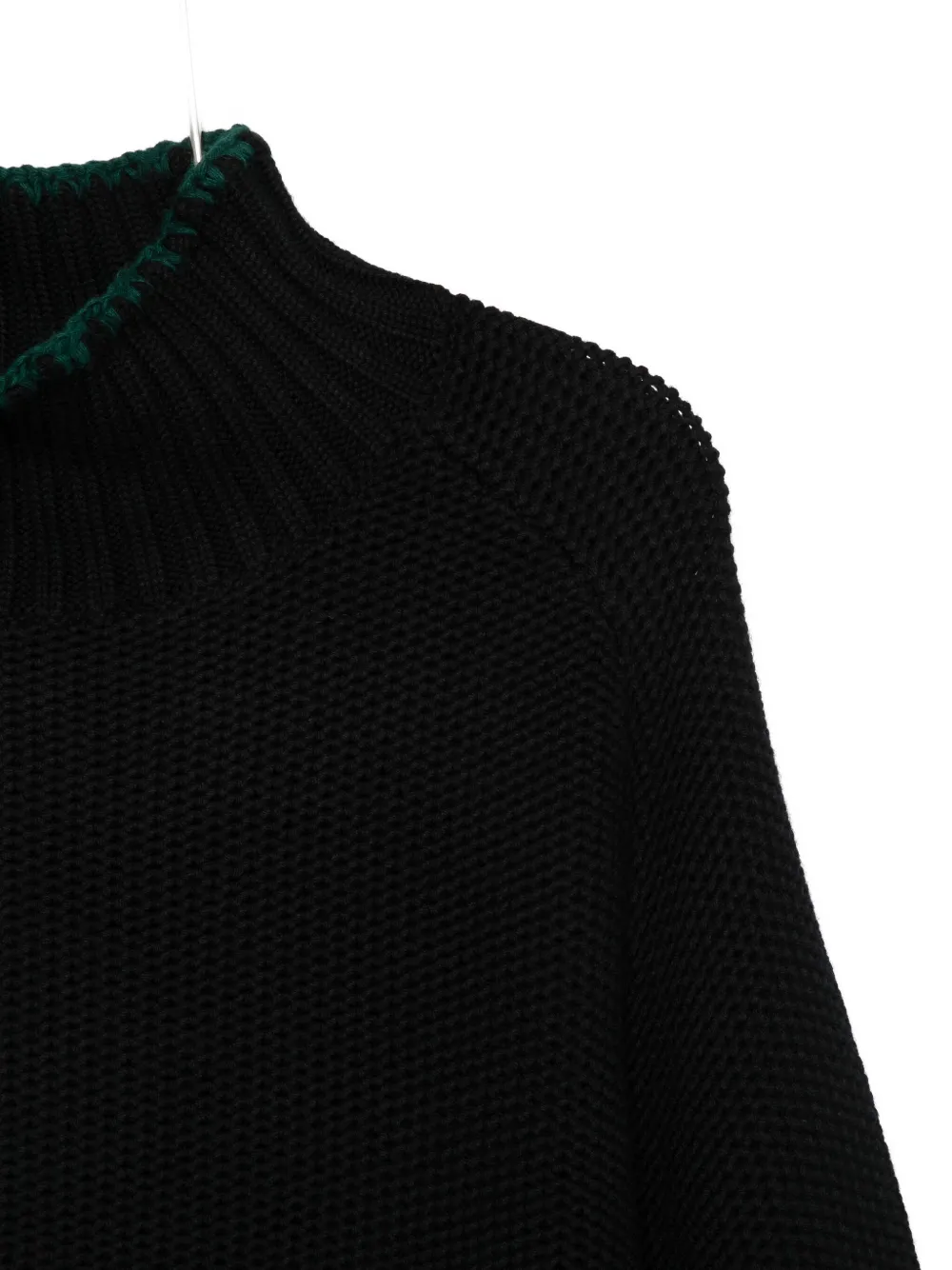Ymc You Must Create Waffle High-neck Sweater In Black