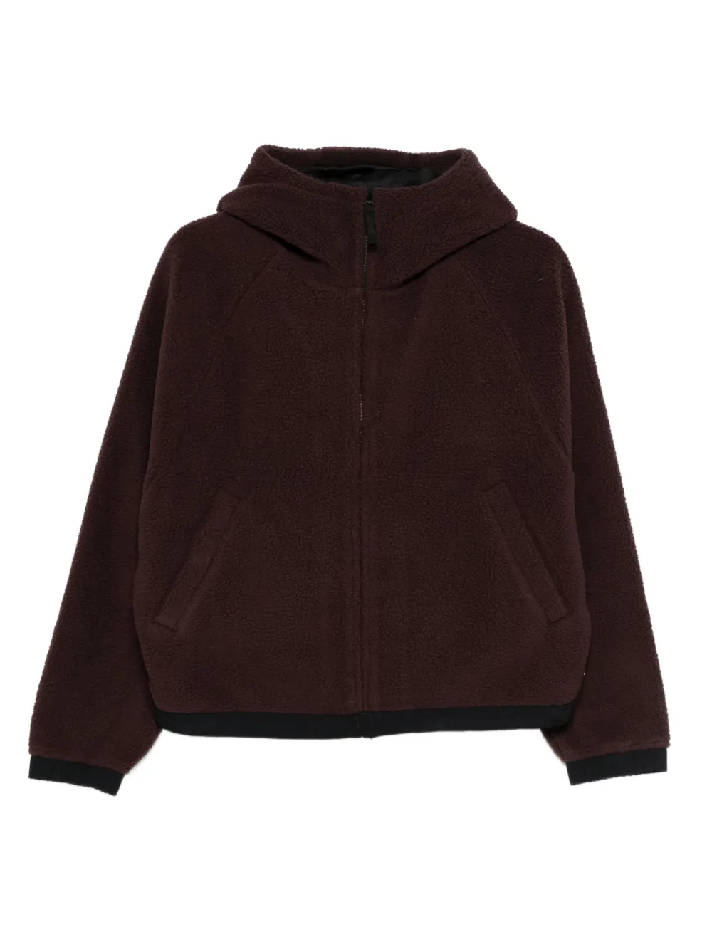 Carhartt WIP Helix hooded fleece jacket | Brown | Image 1