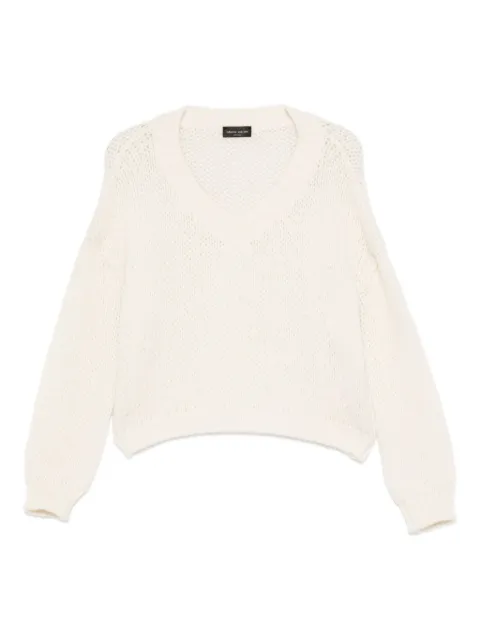 Roberto Collina V-neck "ML" sweater