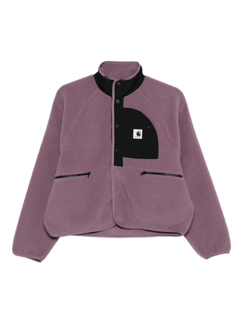 Carhartt WIP W' Flynn fleece logo-detail jacket | Purple | Image 1