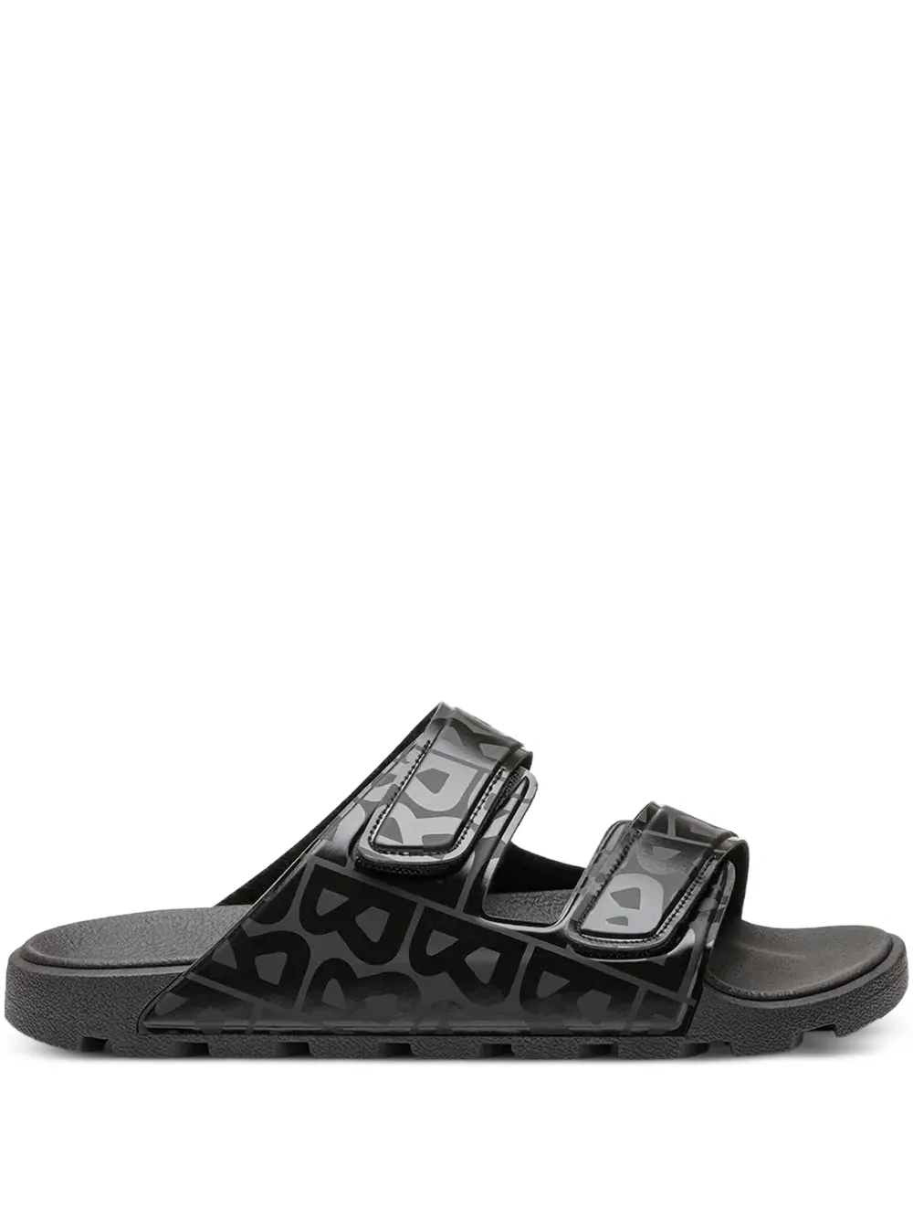 BOGNER logo-print strapped slides | Black | Image 1