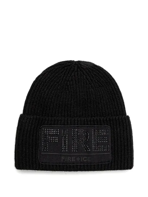 BOGNER FIRE+ICE Aneli logo-patch beanie hat
