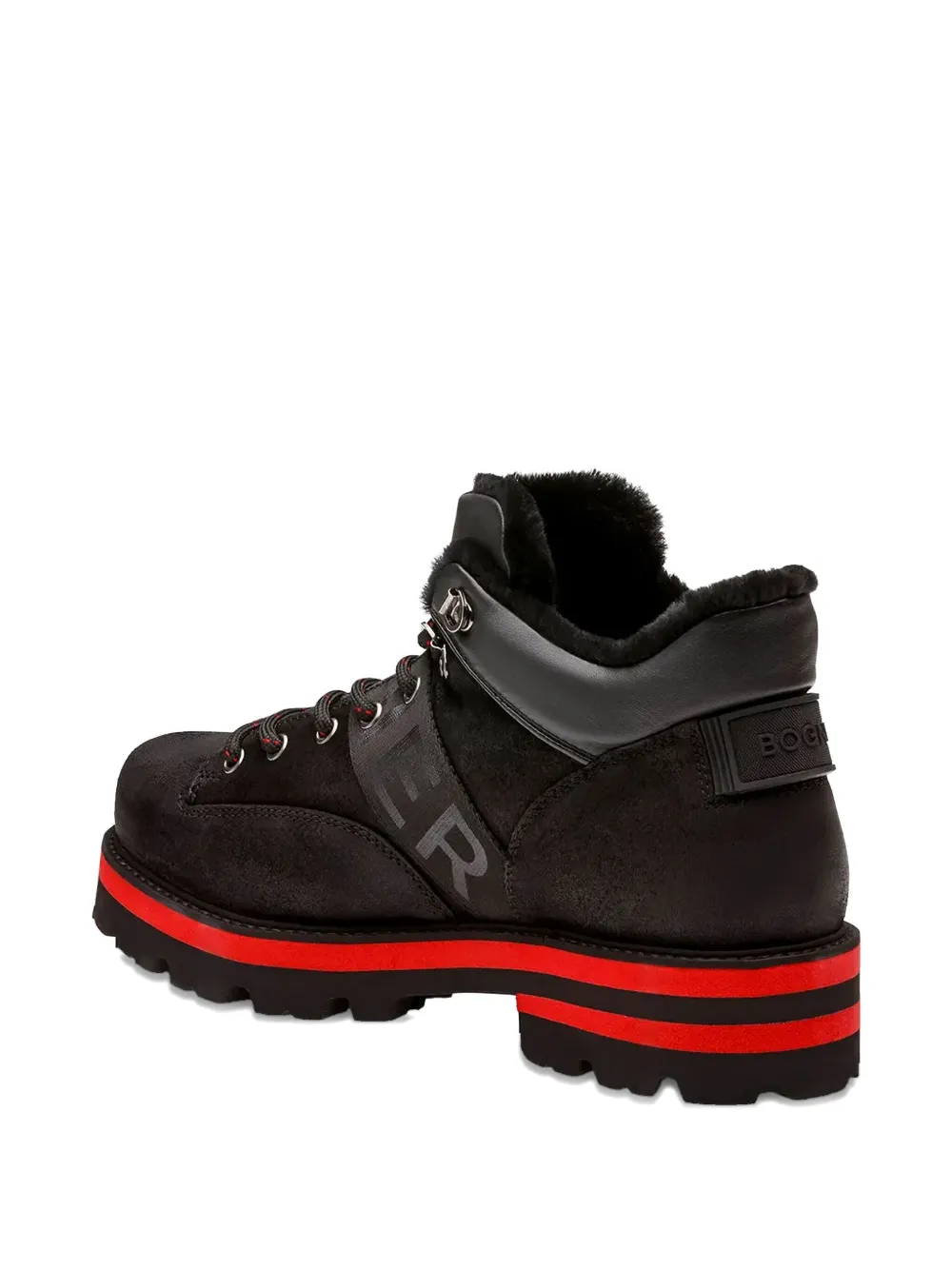 BOGNER Veterlaarzen met logo Zwart