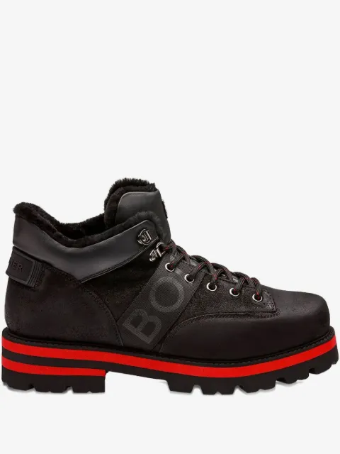 BOGNER logo lace-up boots
