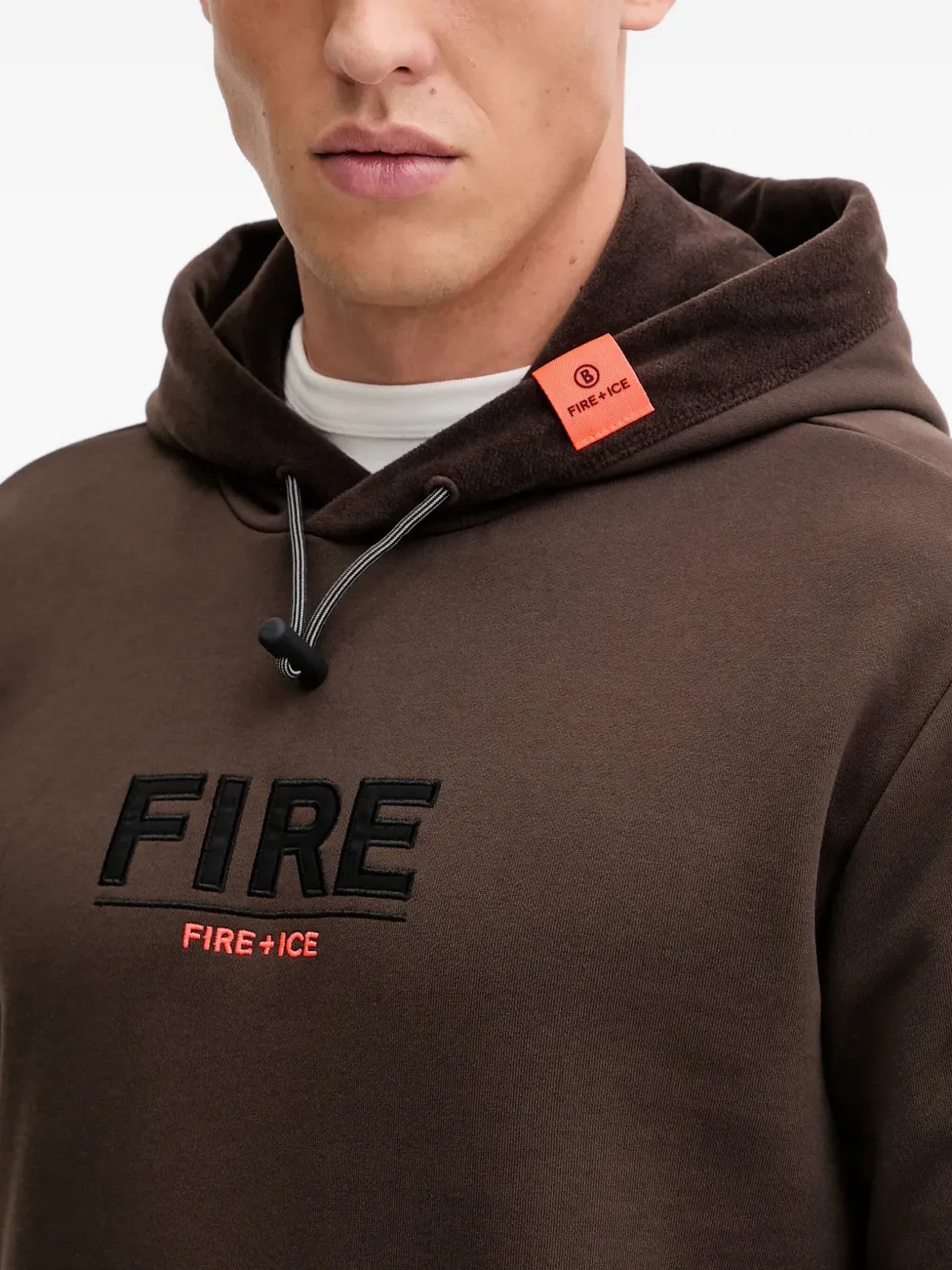Bogner Fire+ice Kristan Logo Hoodie In Brown