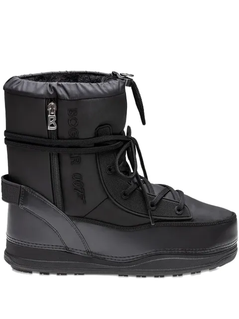 BOGNER 007 lace-up zip ski boots