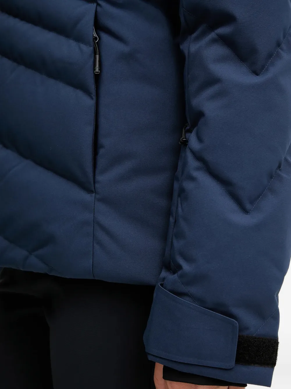 Rossignol Staci Faux-fur Hooded Ski Jacket In Blue