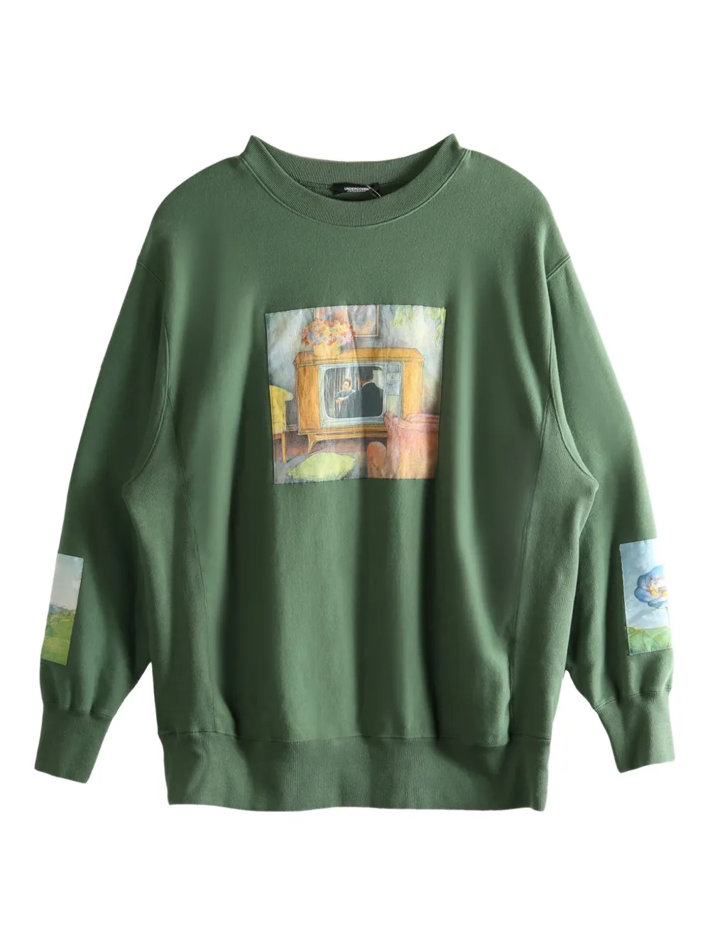 Undercover graphic-print sweatshirt | Green | Image 1