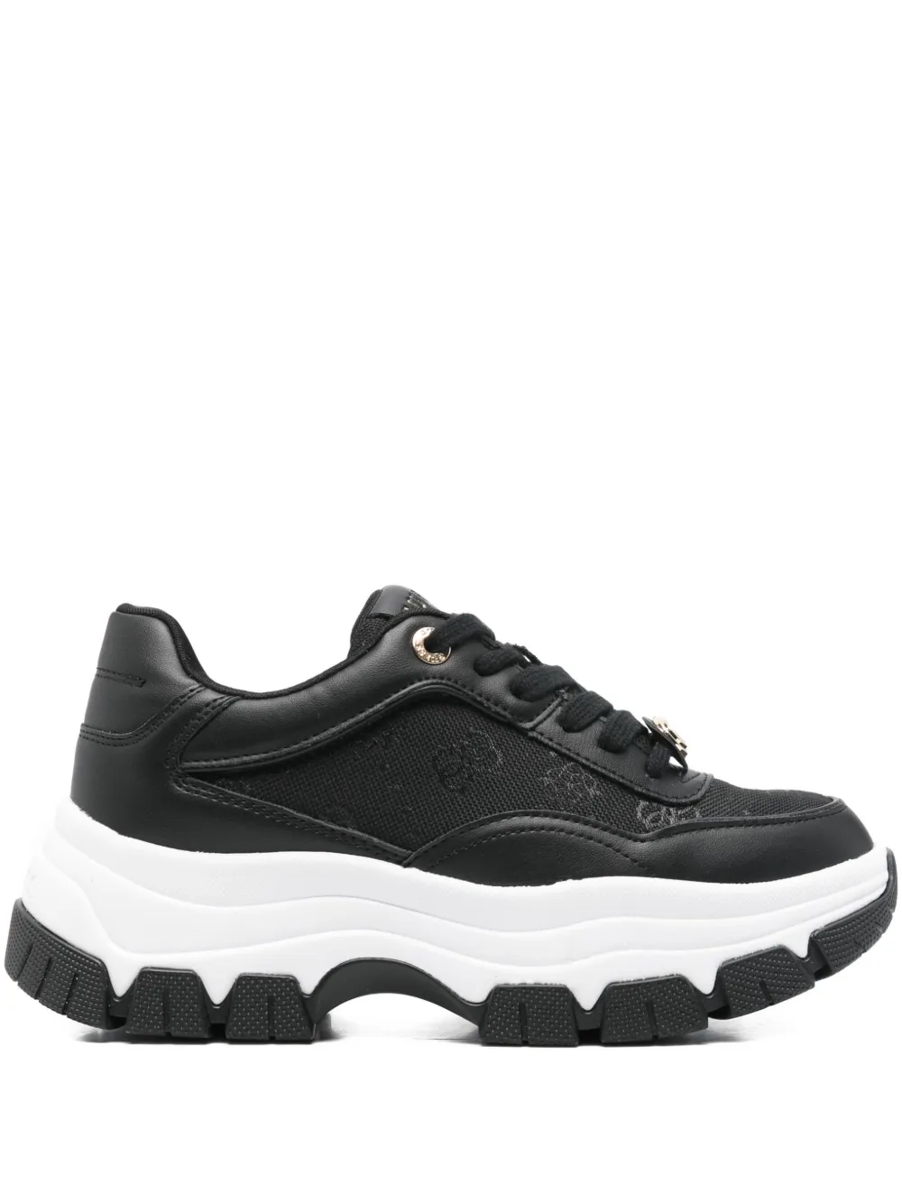 Guess Usa 73mm Berrett 4g Logo Sneakers In Black
