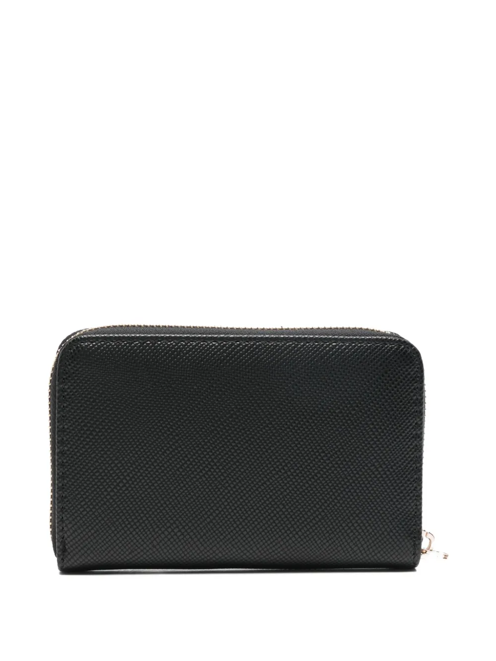 Guess Usa Laurel Ii Zip Wallet In Black