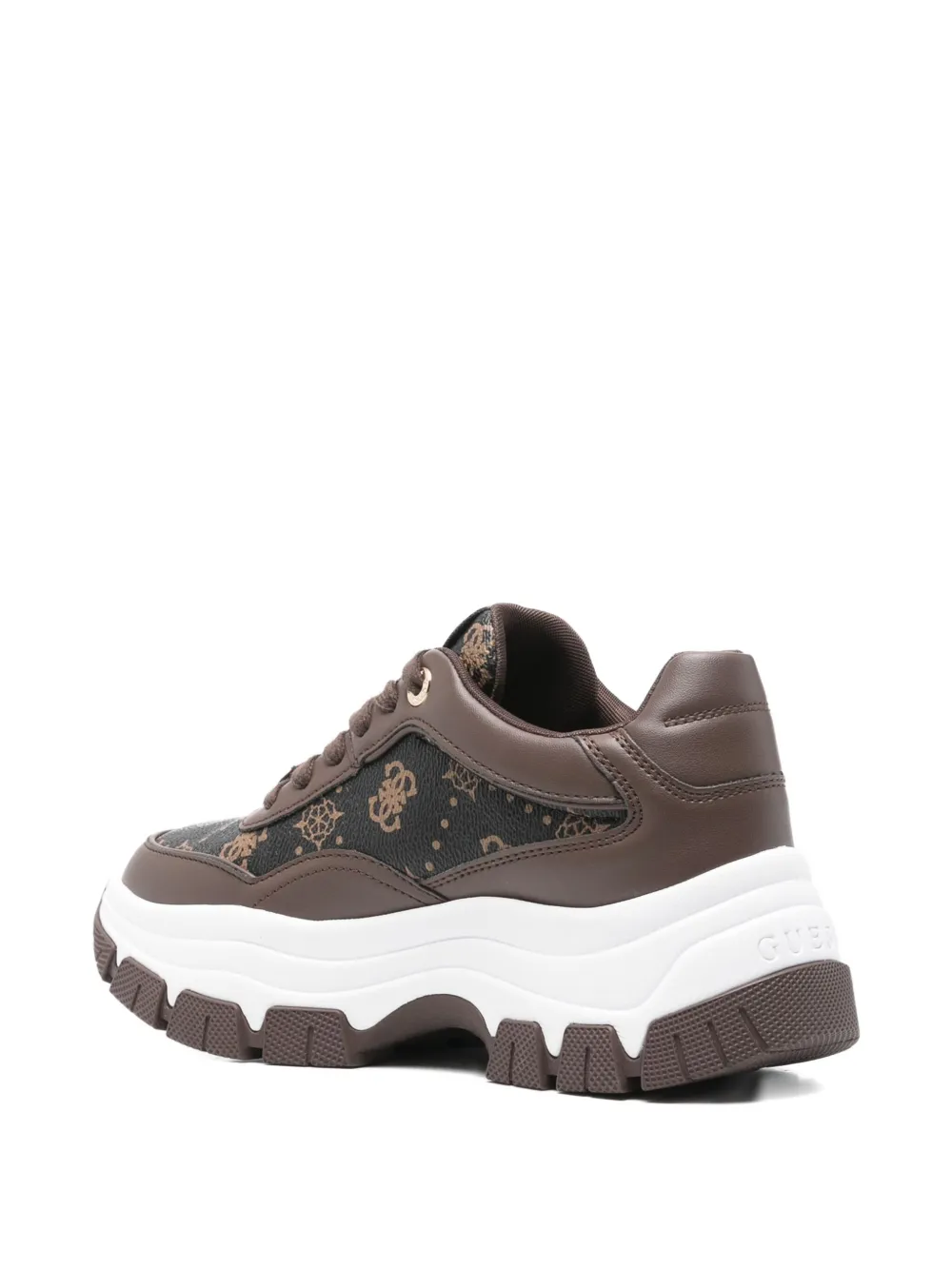 Guess Usa 73mm Berrett 4g Logo Sneakers In Brown
