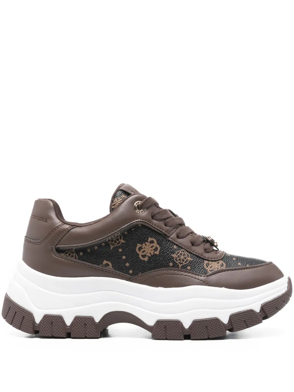 GUESS USA 73mm Berrett 4G logo sneakers | Brown | Image 1