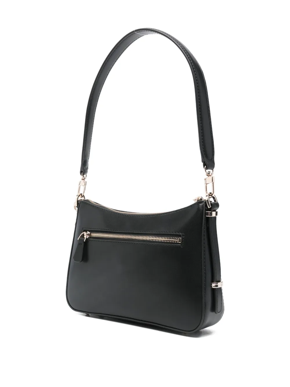 Guess Usa Daryna Ii Logo-plaque Shoulder Bag In Black