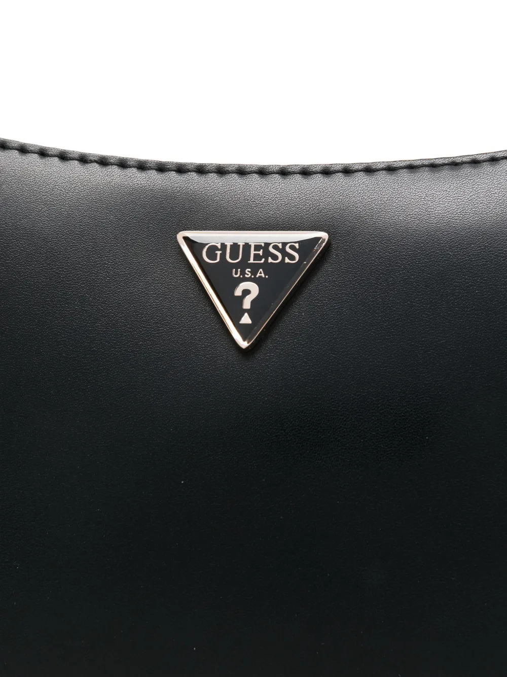 Guess Usa Daryna Ii Logo-plaque Shoulder Bag In Black