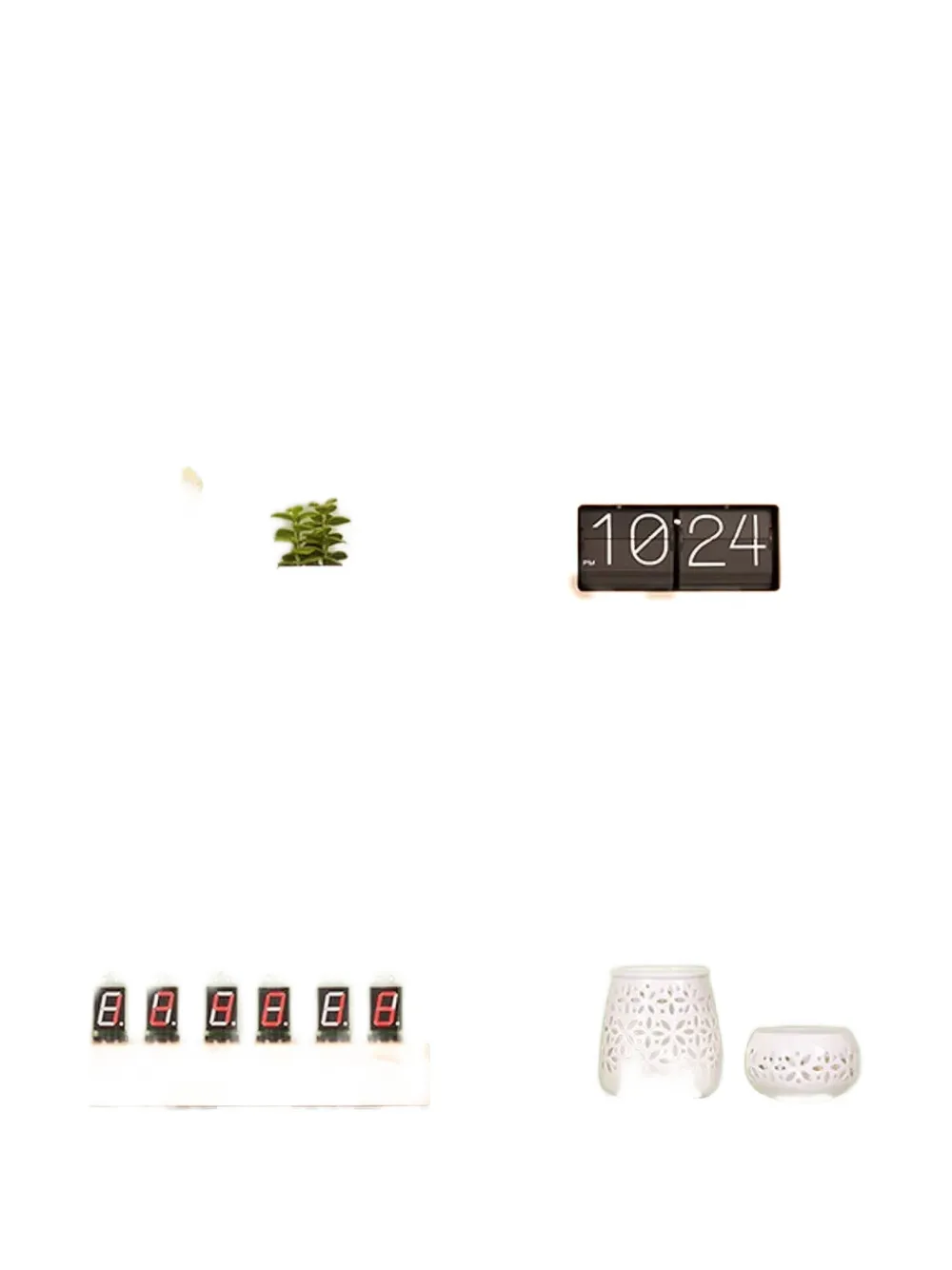 Karlsson Cathode Table Clock (28cm X 11cm) In Neutral