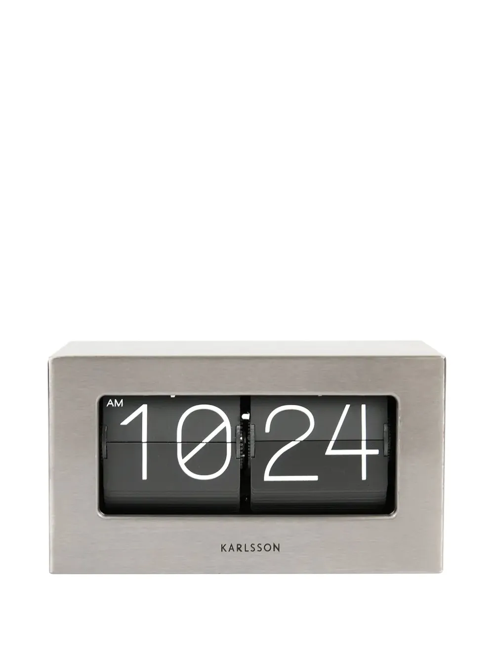 Karlsson flip clock | Silver | Image 1