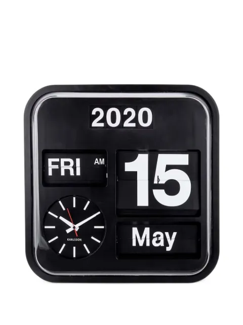 Karlsson flip-calendar wall clock