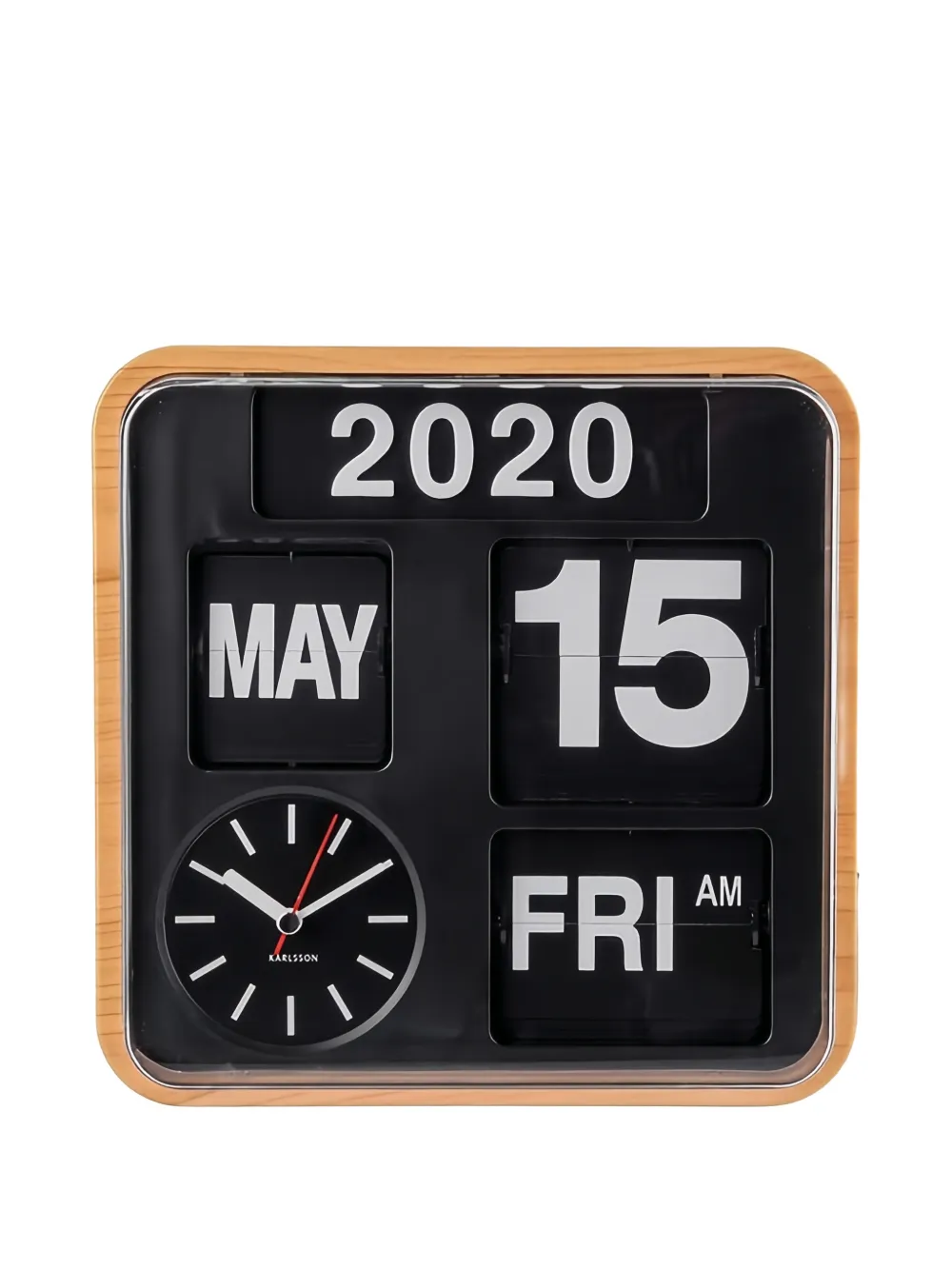 Karlsson Flip Display Date Clock In Black