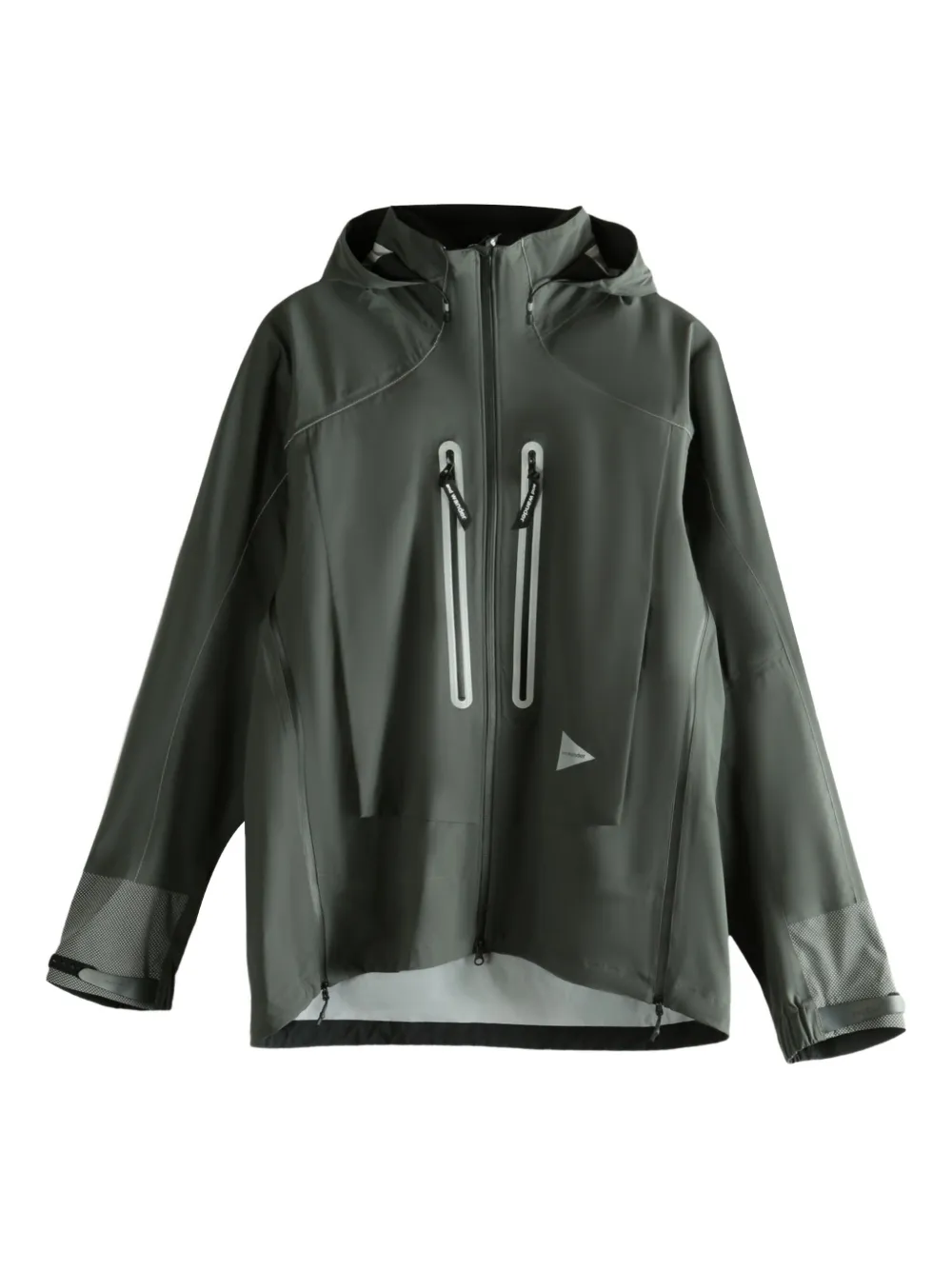 and Wander zip-fastening hooded jacket | Grey | Image 1
