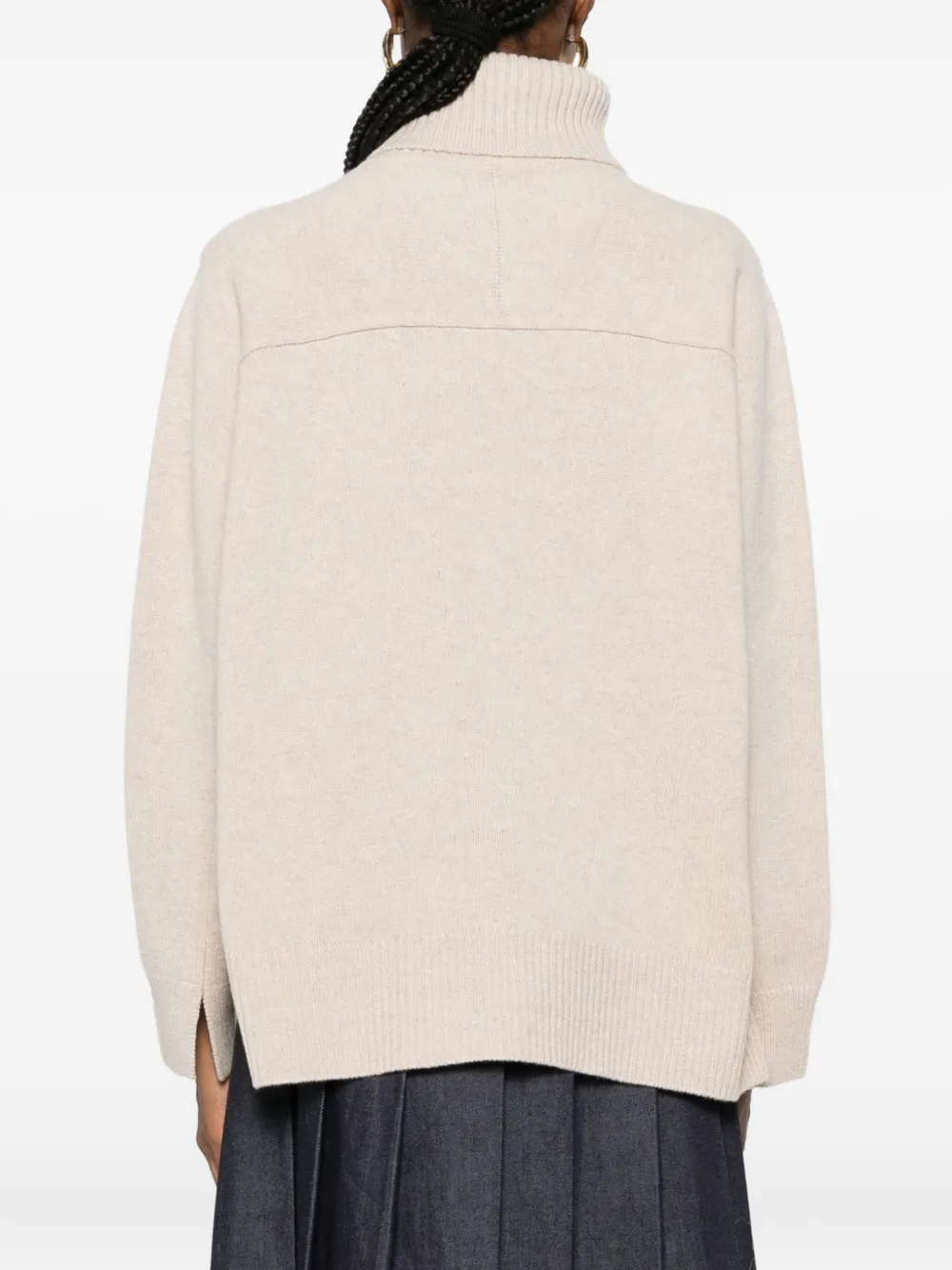 Maison Kitsuné Wollen coltrui Beige