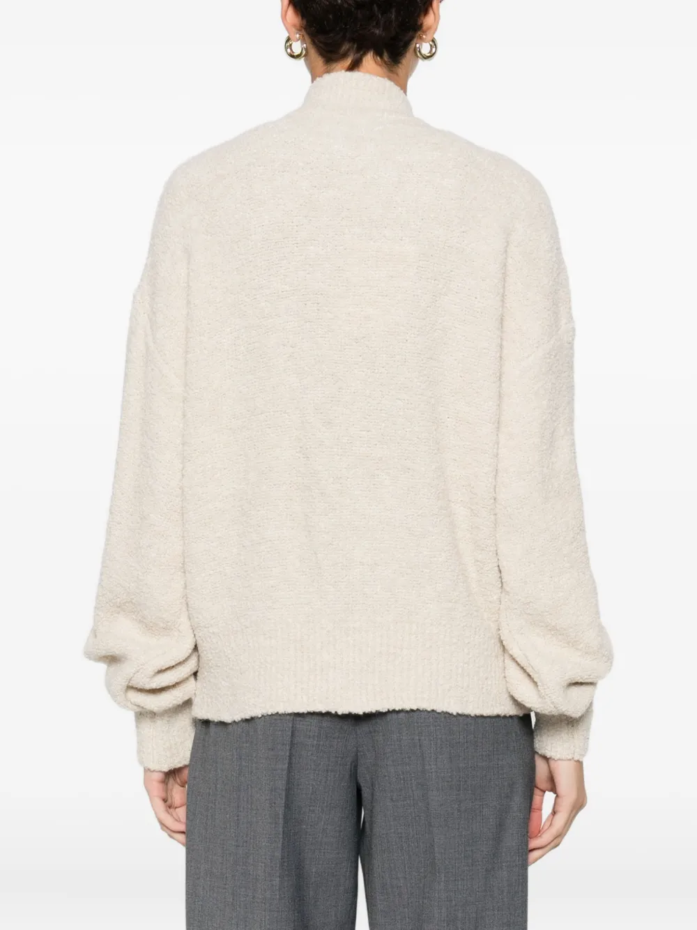 Marella Oronte Zip-up Cardigan In Neutral