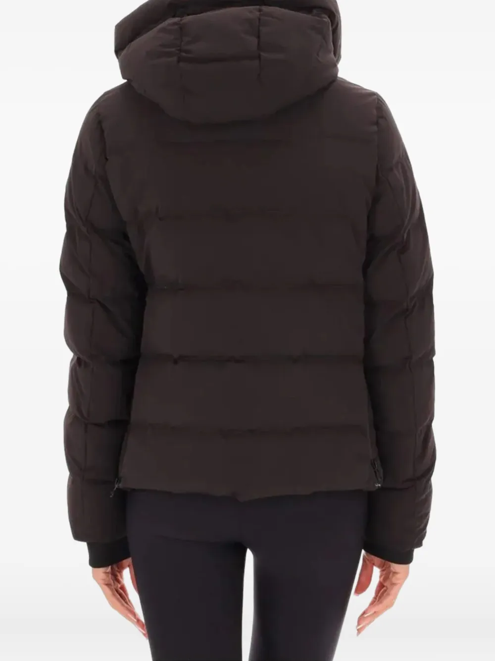 Antartica Ginny Hooded Puffer Jacket In Black
