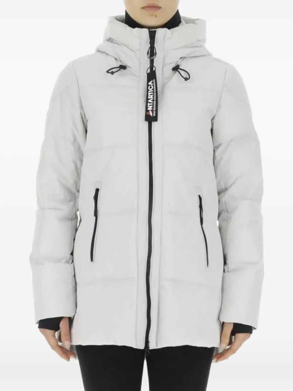 Antartica Marit Hooded Puffer Jacket In White