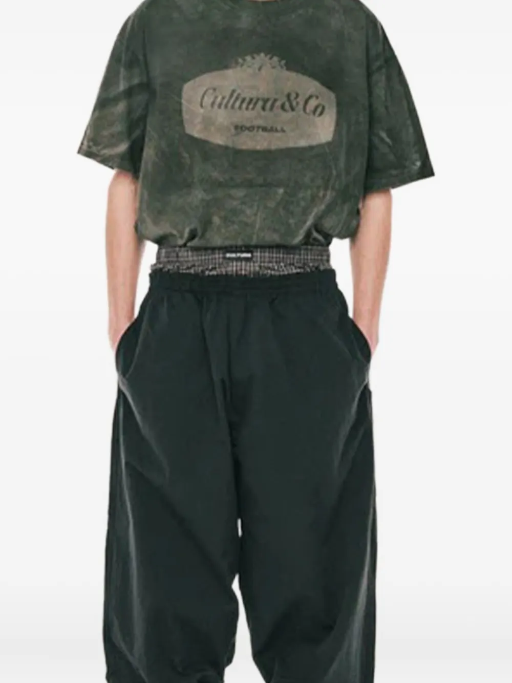 CULTURA logo trousers - Zwart