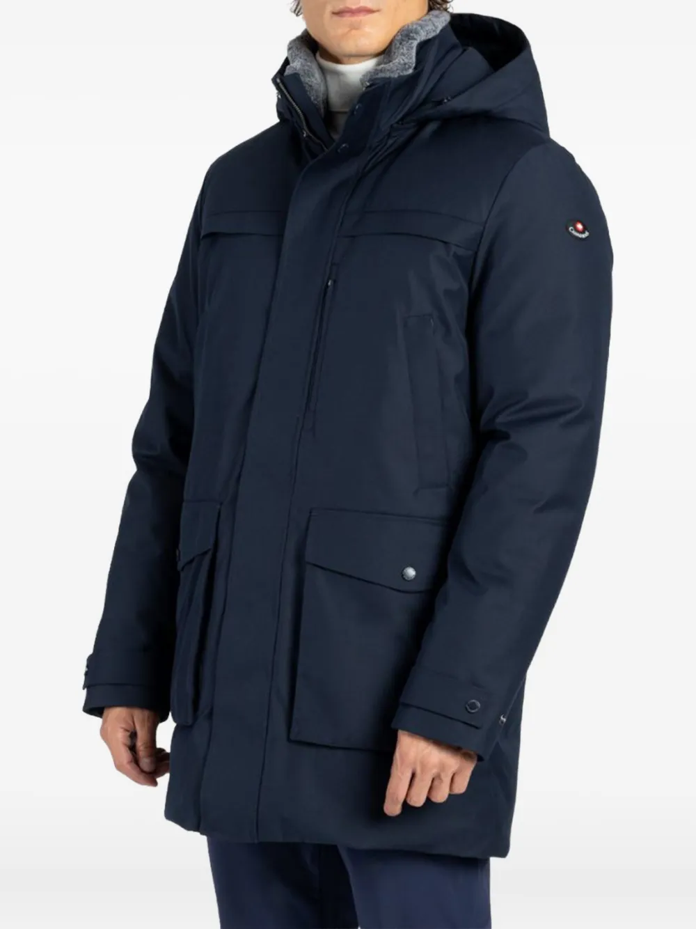 Canadiens long-sleeve logo-patch parkas | Blue | Image 1