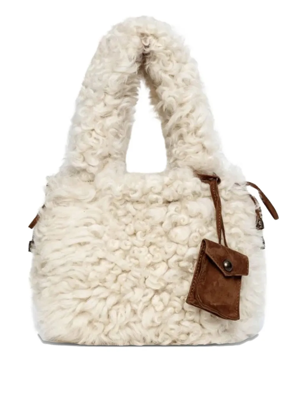 BIGARDINI Ileana shearling tote bag | Neutrals | Image 1