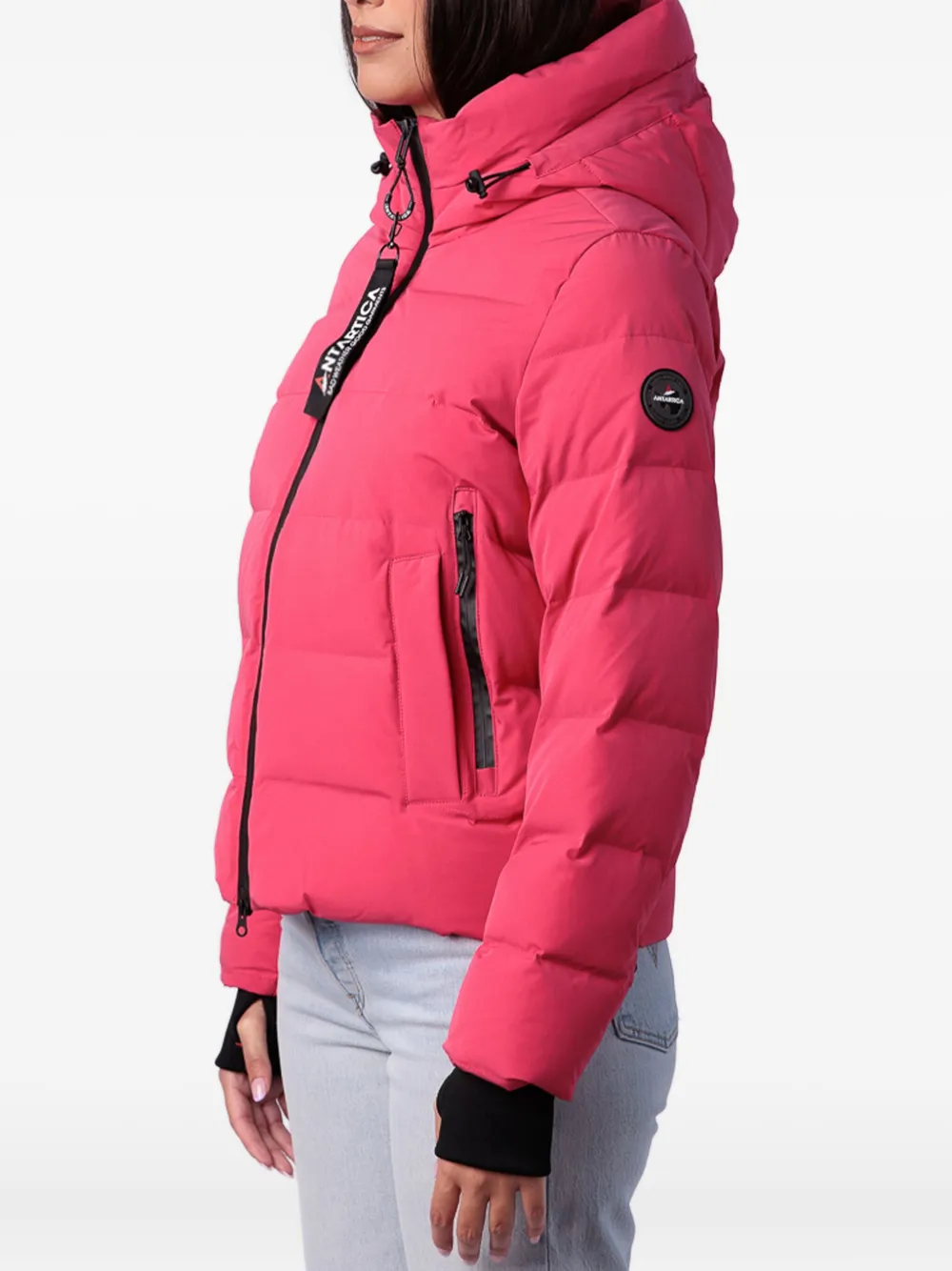 Antartica Hooded Jacket In Pink
