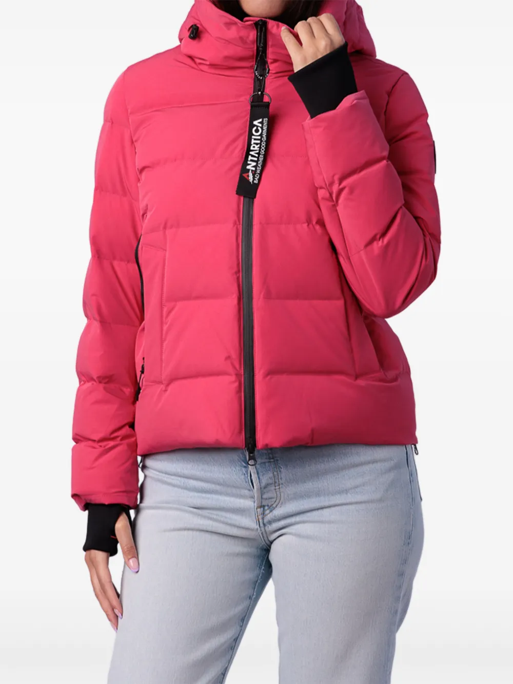 Antartica Hooded Jacket In Pink