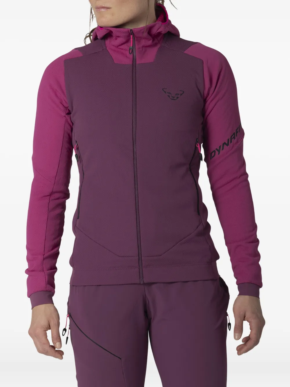  Dynafit Hooded Zip Jacket - Purple 