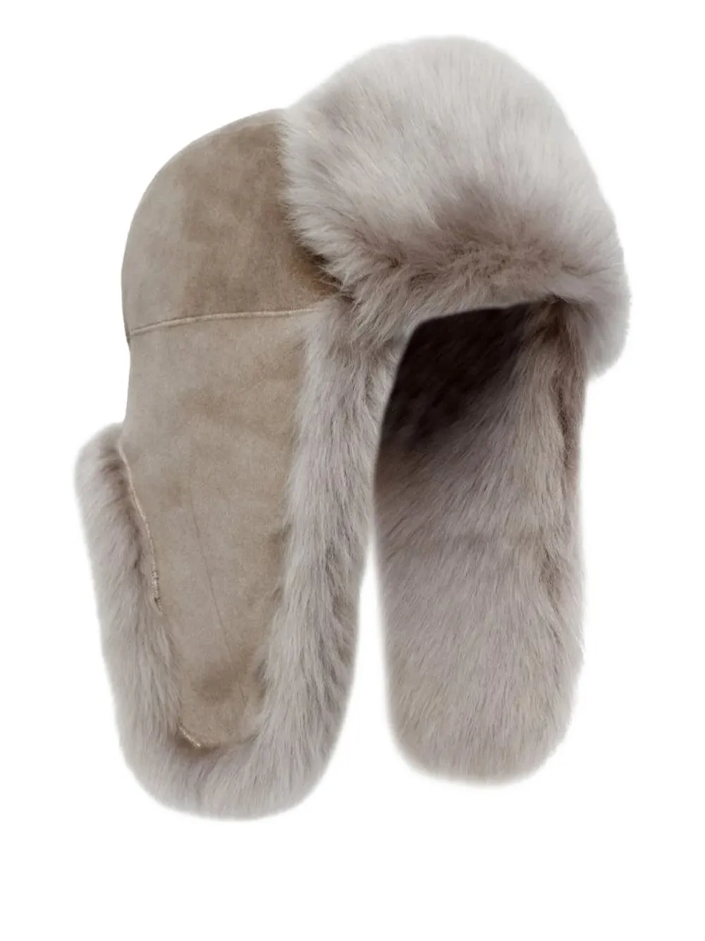 Bigardini Fur Trim Hat In Brown