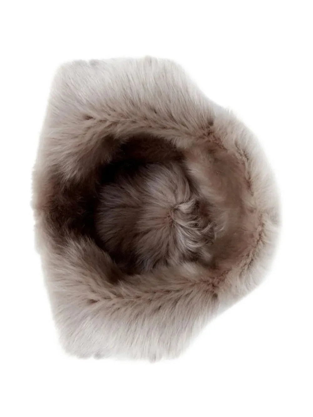 Bigardini Fur Trim Hat In Brown
