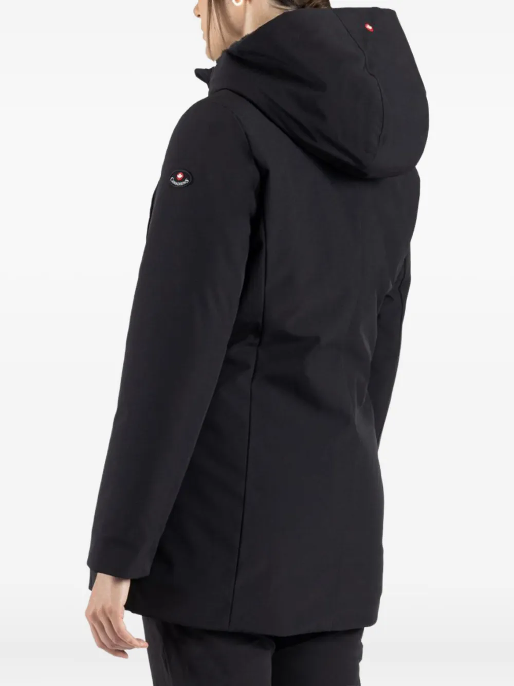 Canadiens Kate Hooded Coat In Black