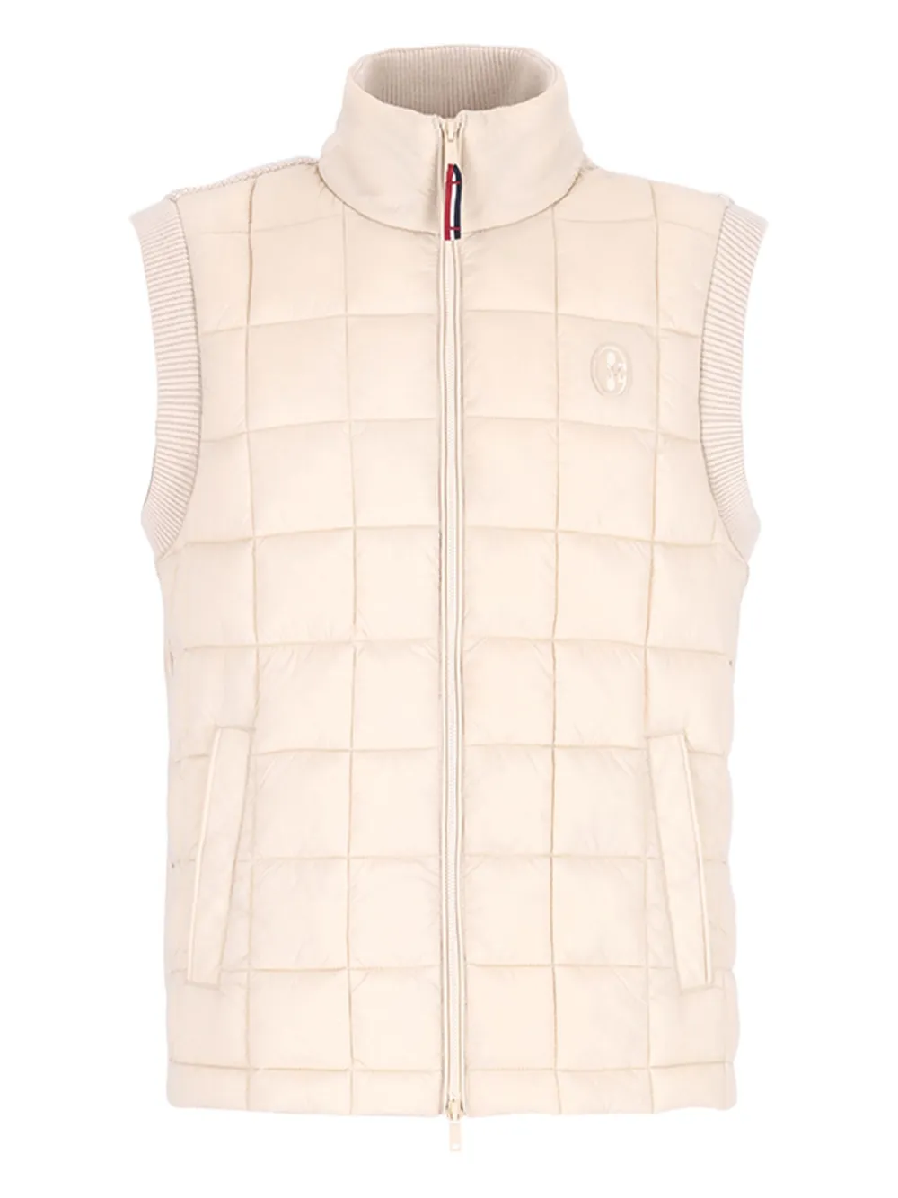 CONTE OF FLORENCE quilted sleeveless jacket | neutro | Image 1