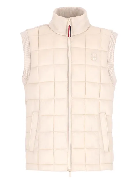 CONTE OF FLORENCE quilted sleeveless jacket