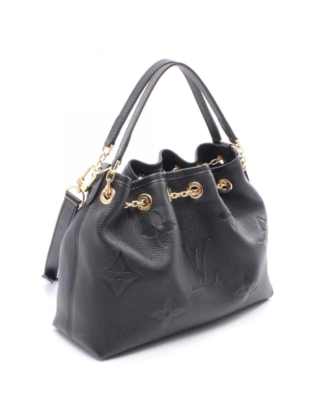 Pre-owned Louis Vuitton 2021-2025 Monogram Empreinte Lv Bundle Satchel In Black