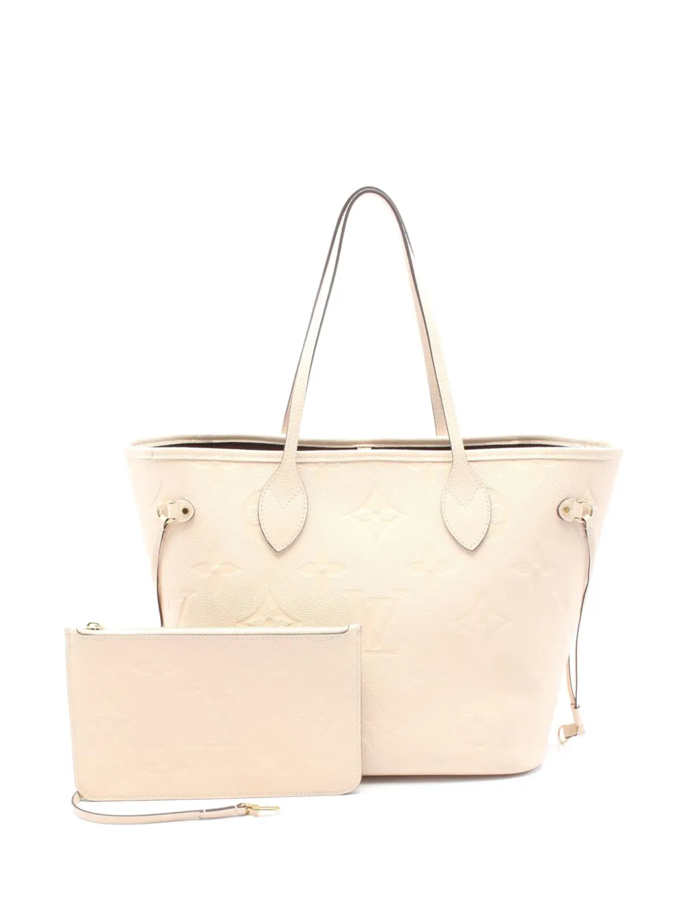 Louis Vuitton Pre-Owned 2021-2025 モノグラム アンプラント ネヴァーフル MM トートバッグ - ブラウン