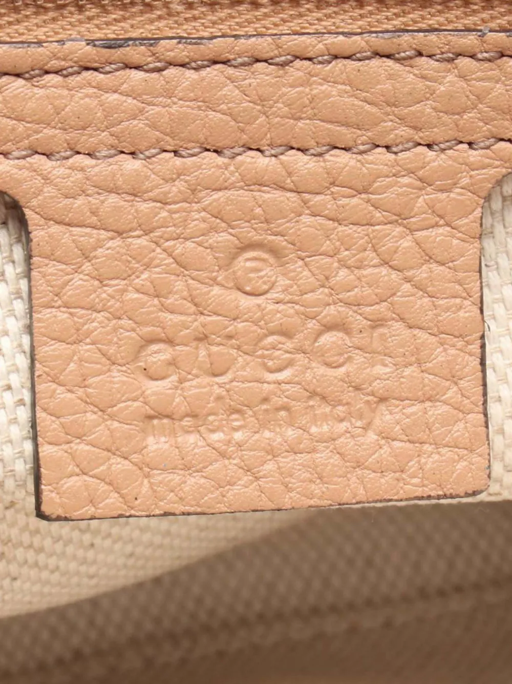 Pre-owned Gucci 2000-2015 Medium Leather Soho Chain Flap Crossbody Bag In Brown