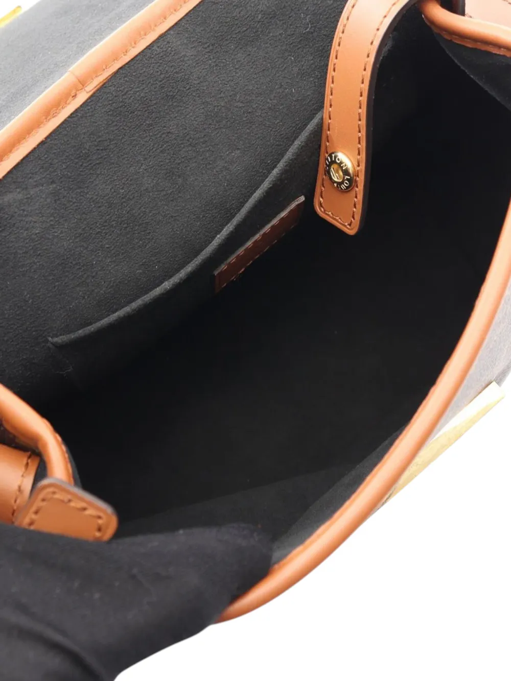 Pre-owned Louis Vuitton 2020 Monogram Reverse Dauphine Pm Backpack In Brown