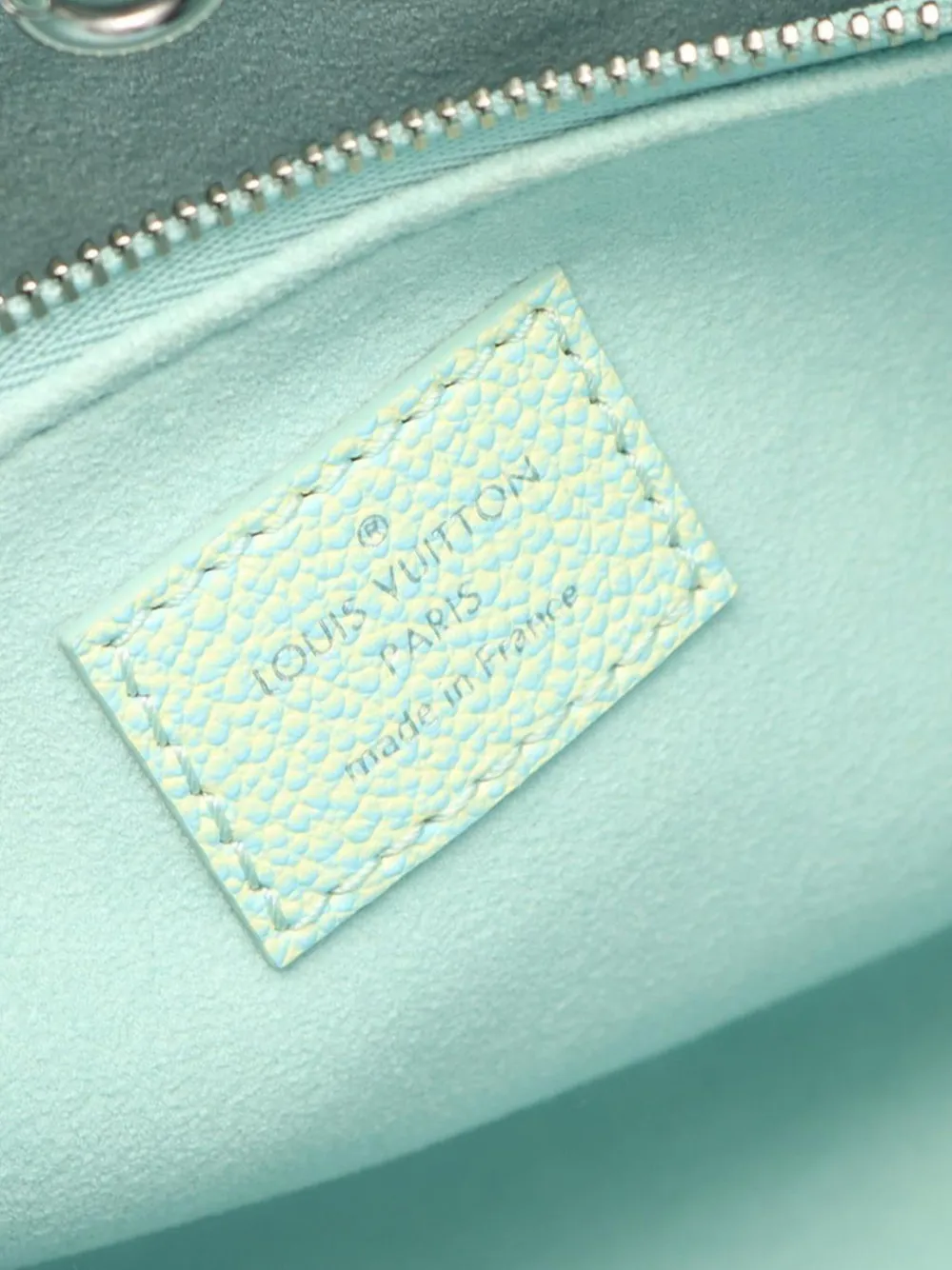 Pre-owned Louis Vuitton 2021-2025 Monogram Empreinte Summer Stardust Onthego Pm Satchel In Blue