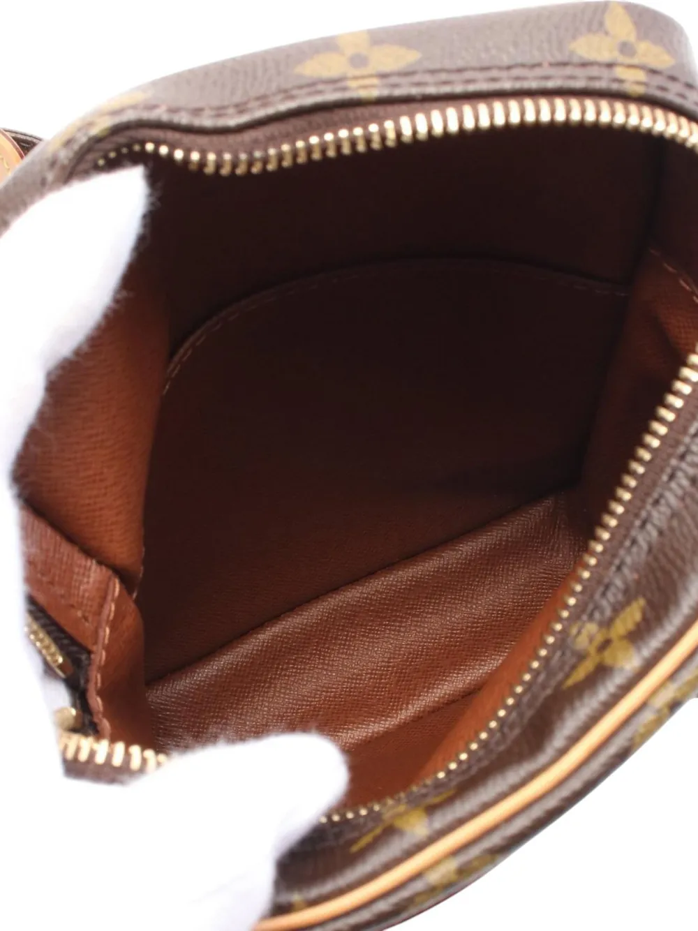 Pre-owned Louis Vuitton 2004 Monogram Danube Crossbody Bag In Brown