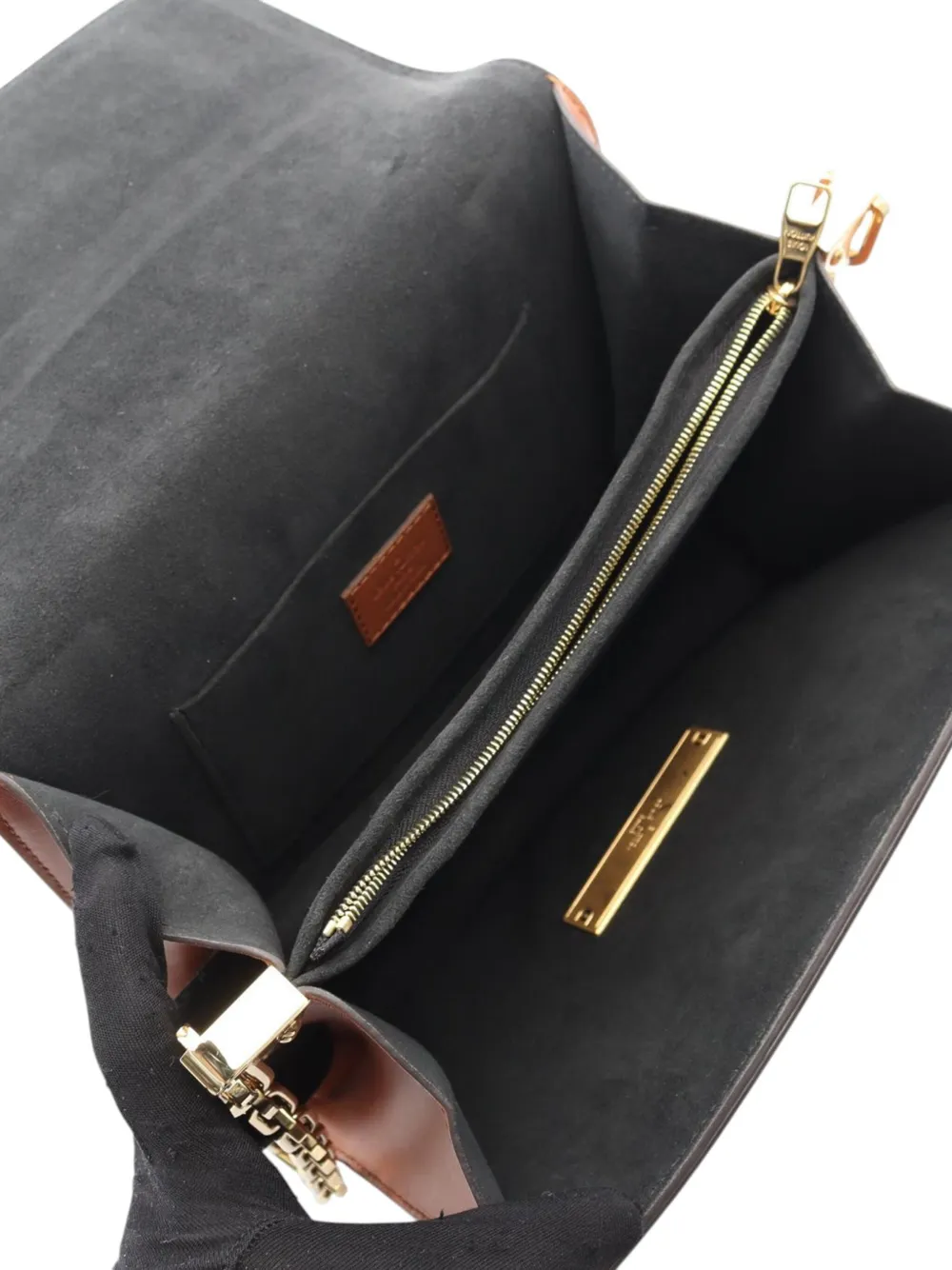 Pre-owned Louis Vuitton 2021-2025 Monogram Reverse Dauphine Mm Satchel In Brown