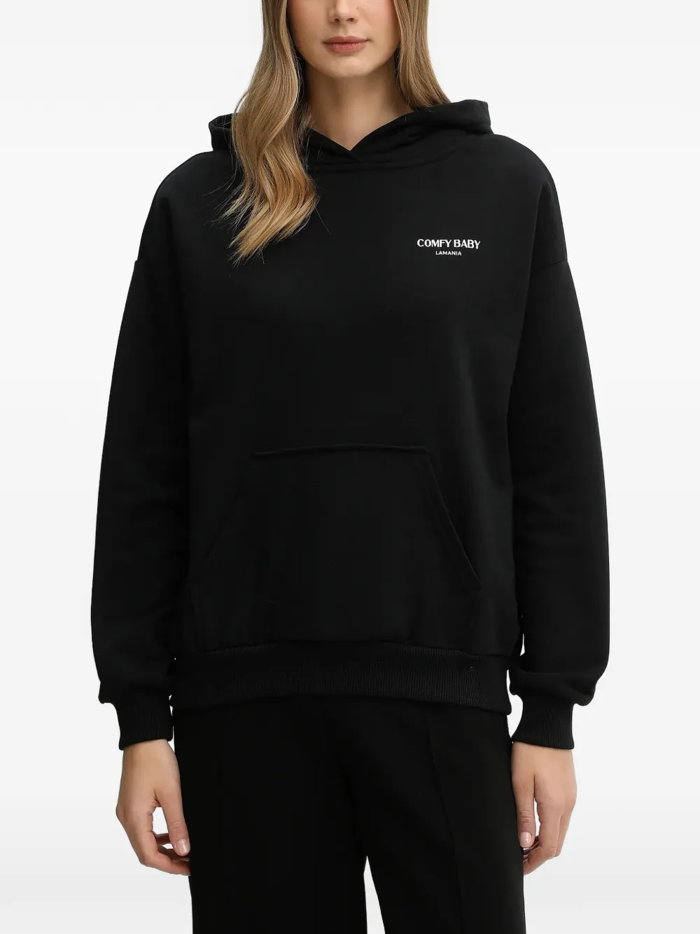 La Mania hooded top - Nero