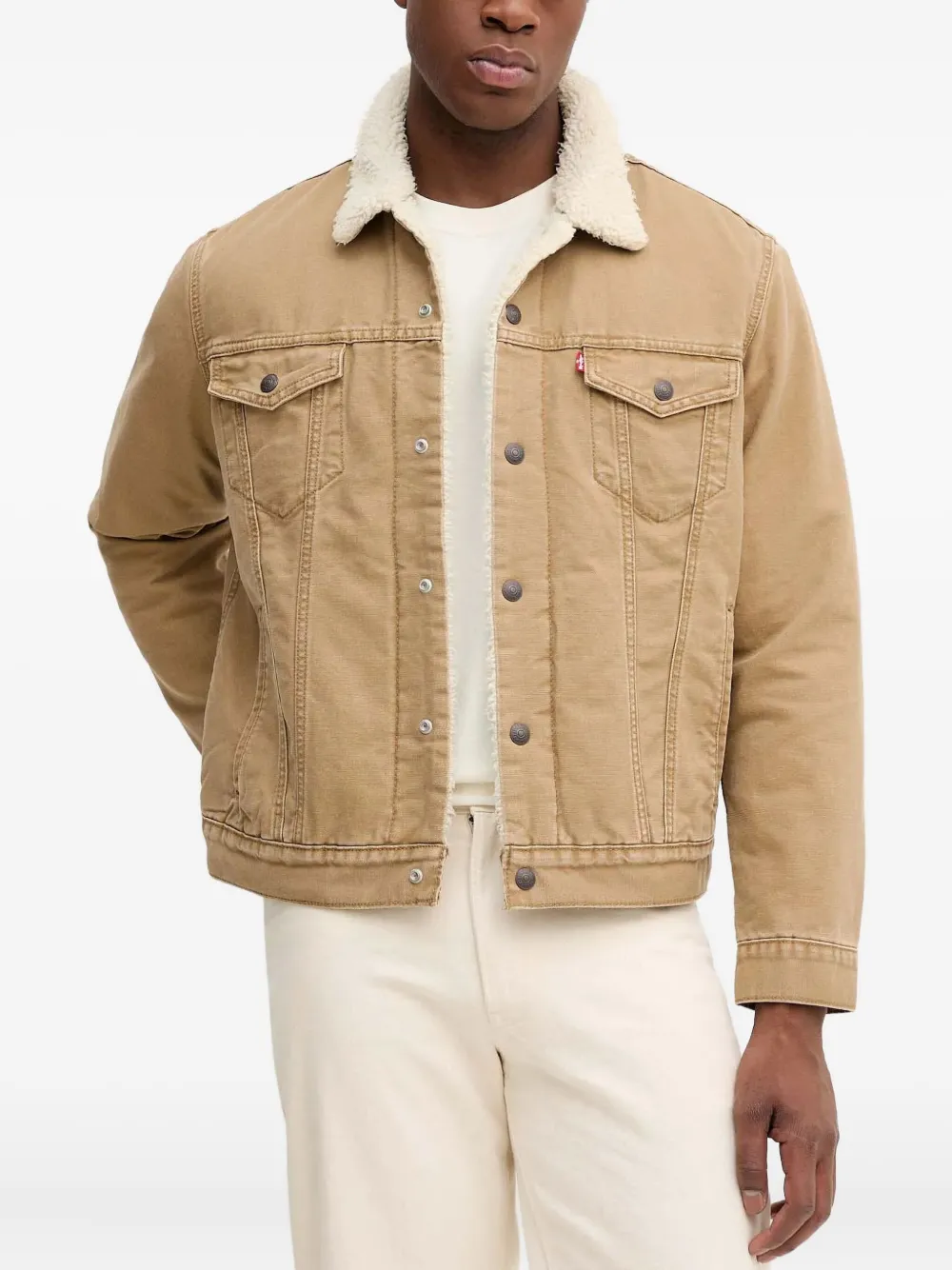 Levi's Type III Sherpa Trucker jacket | Neutrals | Image 1