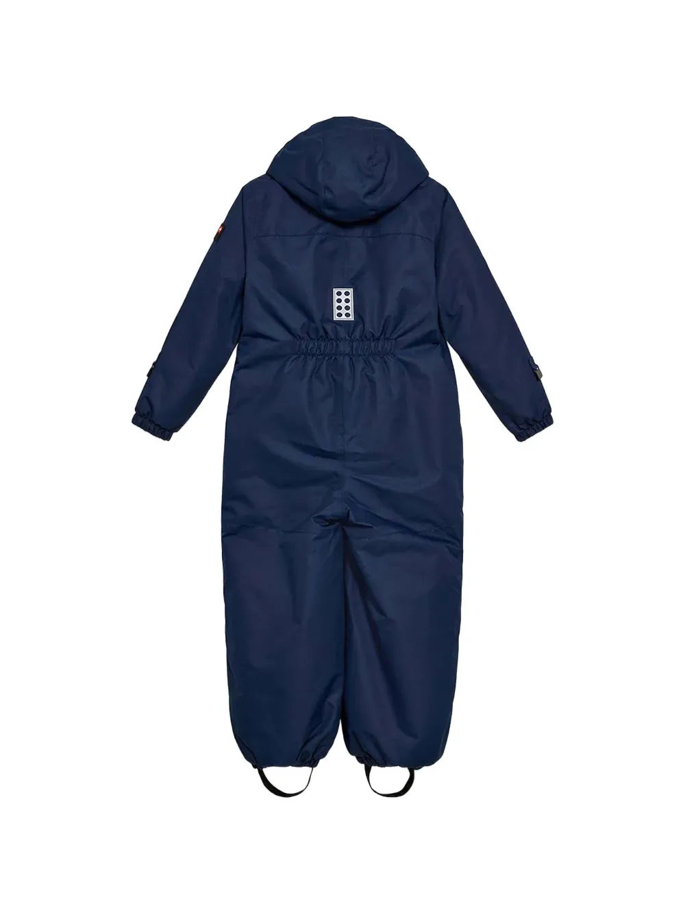 Lego hooded reflective-patch snowsuit Blauw